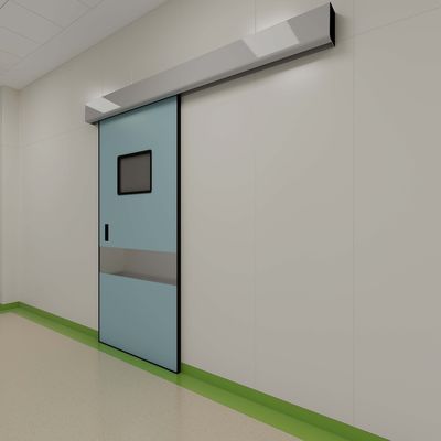 Steel Single Panel Sliding Door Automatic Hospital Sliding Door GMP Compliant