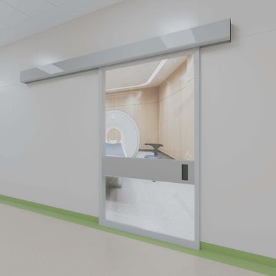 Blue Ivory Green Cleanroom Glass Door Customized Hospital Sliding Glass Doors